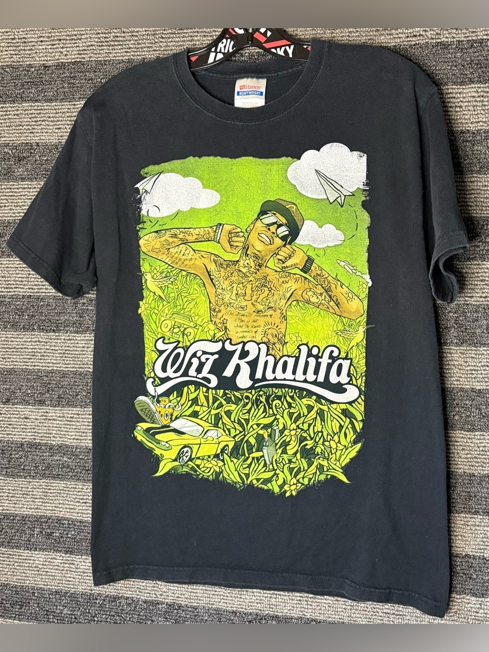 2010 Wiz Khalifa Waken Baken Tour Rap T-Shirt Men’s Medium EUC